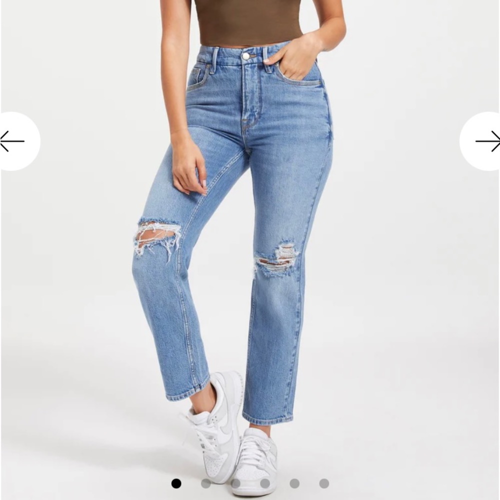 Good American Good Icon Cropped Jeans - High rise